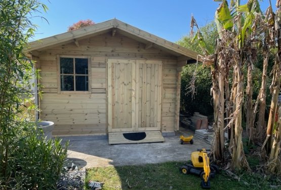 Abri de jardin en bois 2 pentes